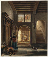BB 019
<br/>
Zeventiende-eeuws interieur
<br/>
<em>Hove Bz, Hubertus van (1814-1864)</em>